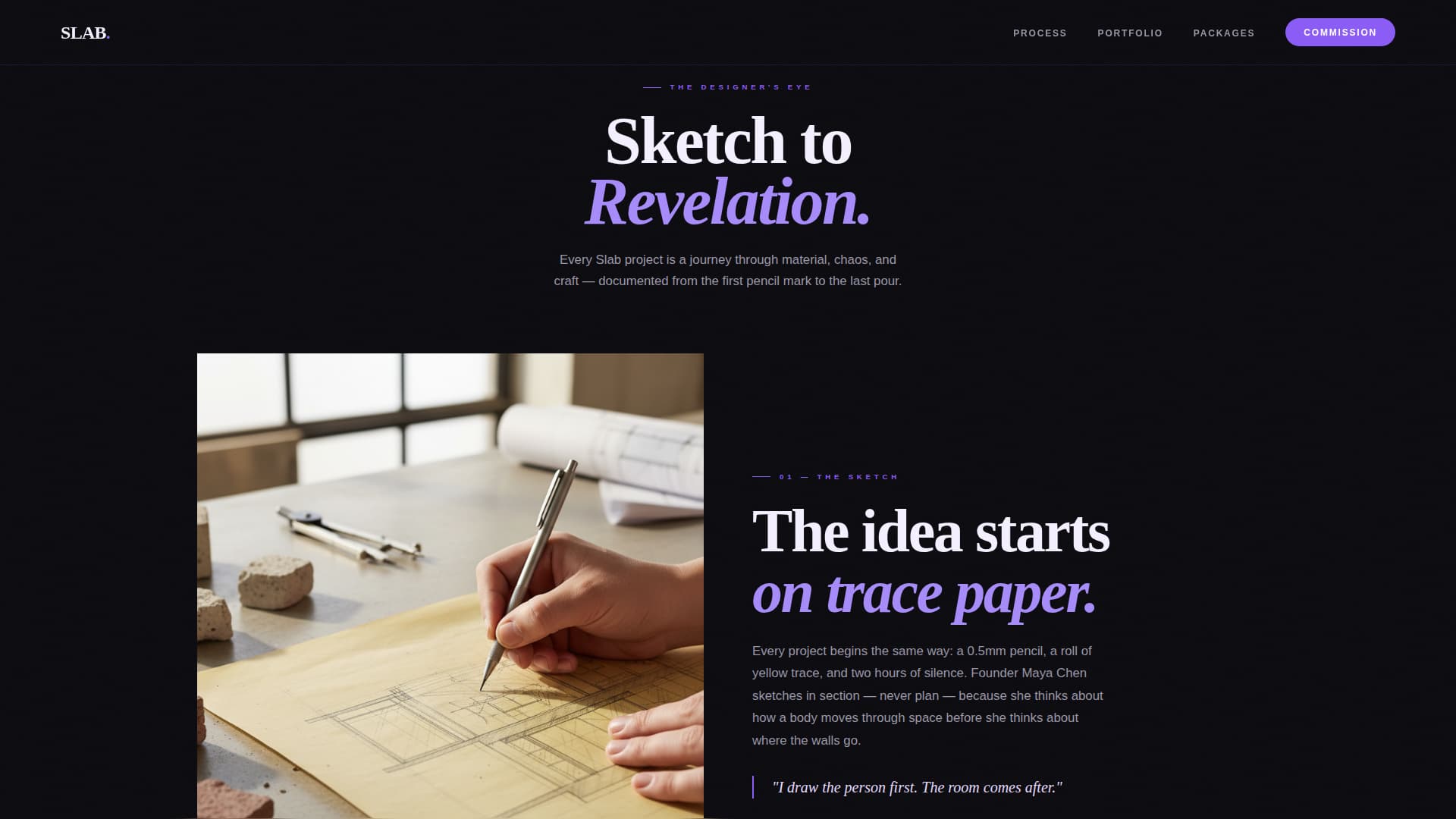 Brutalist Architecture Pricing Website Template
