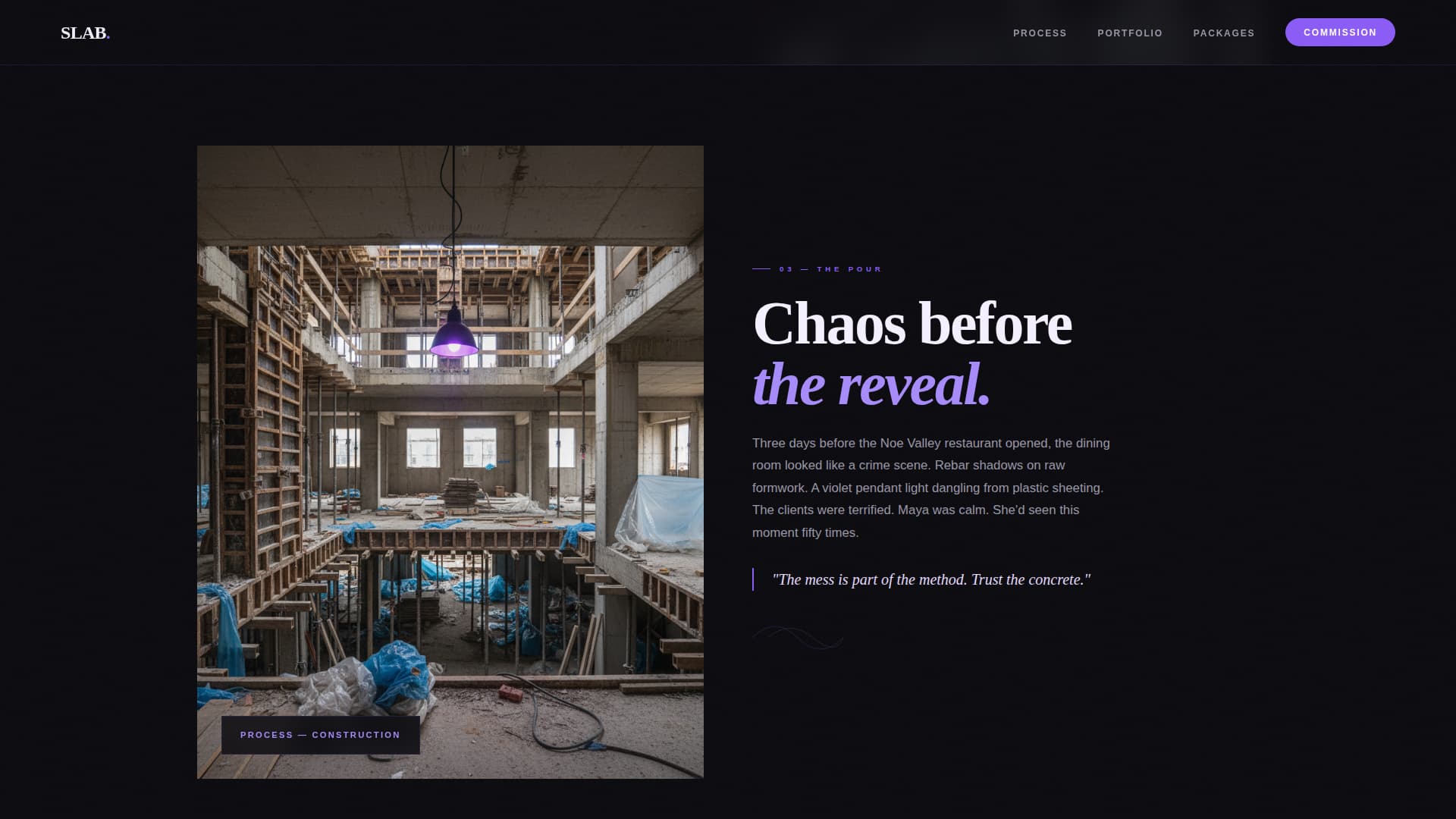 Brutalist Architecture Pricing Website Template