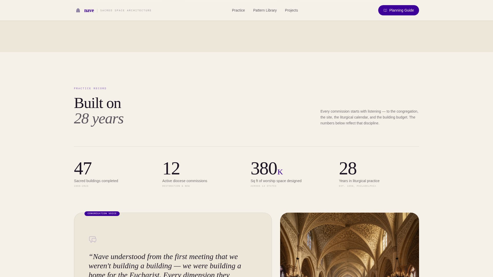 Religious & Cultural Architecture Blog Website Template