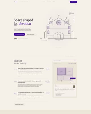 Religious & Cultural Architecture Blog Website Template
