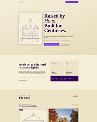 Colonial Architecture Professional Website Template