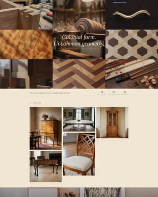 Colonial Architecture Specialist Professional Website Template