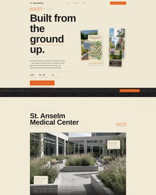 Landscape Architecture Booking Website Template