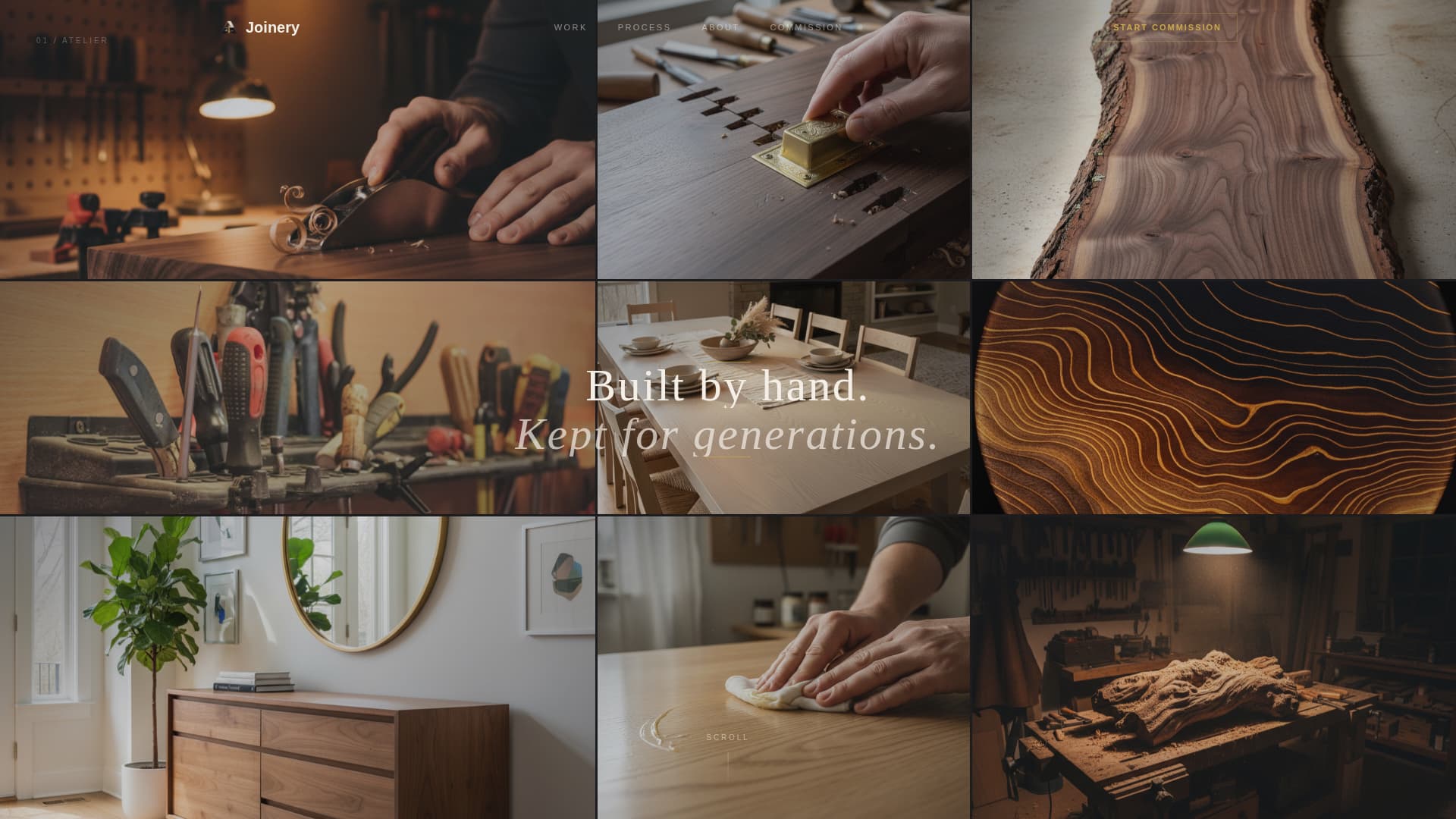 Furniture & Product Design Specialist Professional Website Template