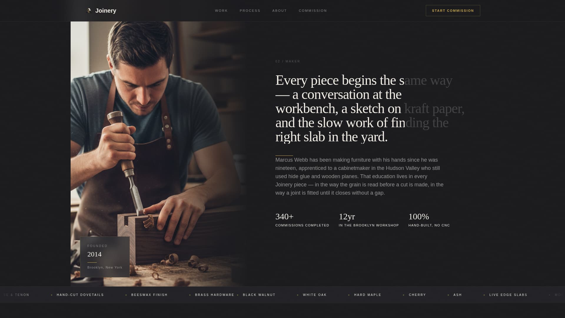 Furniture & Product Design Specialist Professional Website Template