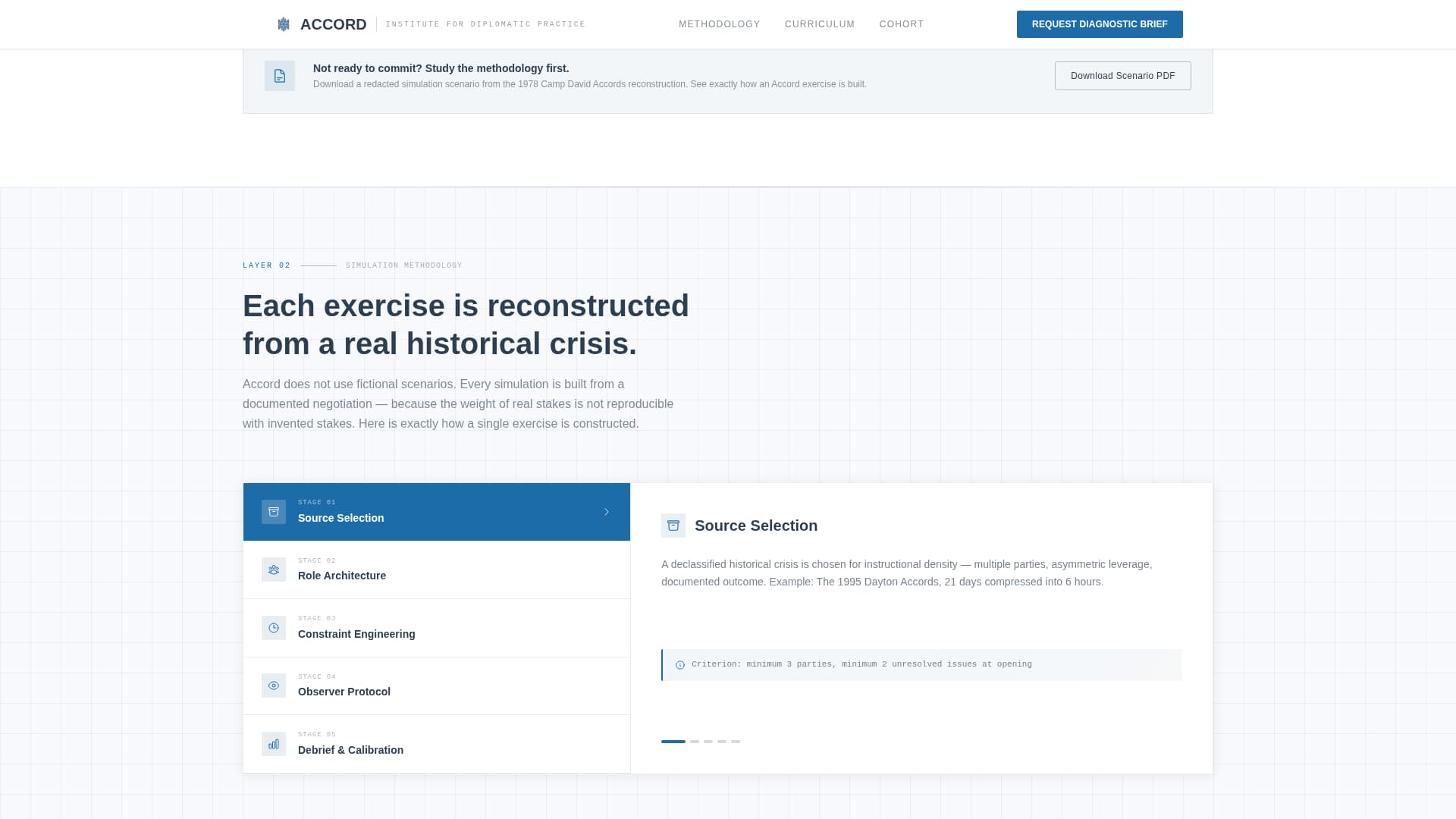 Accord - Authoritative Diplomacy Landing Page Template