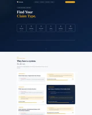 Advocate - Trusted Disability Benefits Landing Page Template