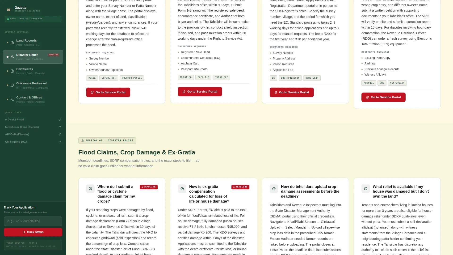 Gazette — Trusted Municipal Services Landing Page Template