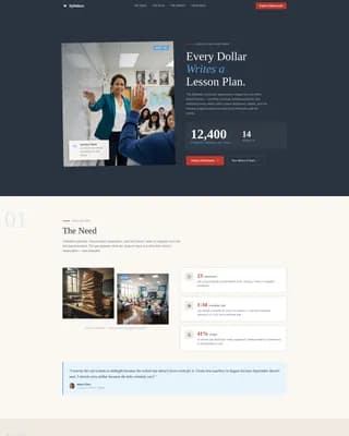 Syllabus — Instant Classroom Funding Landing Page Template