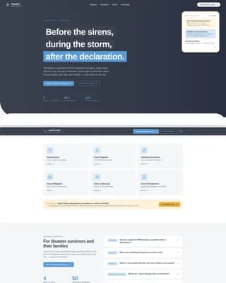 Dispatch - Emergency Operations Center Landing Page Template
