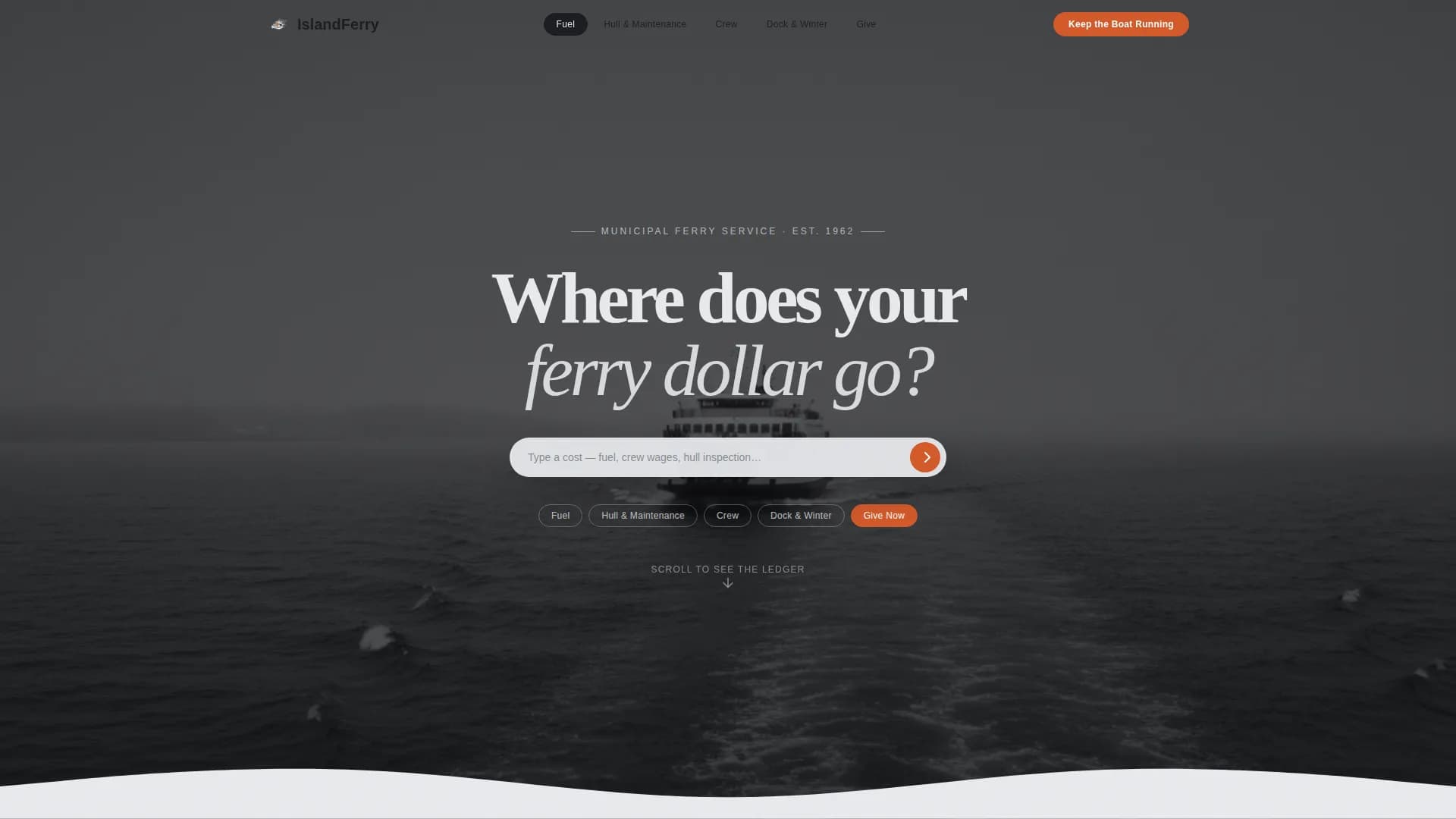 Ferry — Donation Campaign Landing Page Template