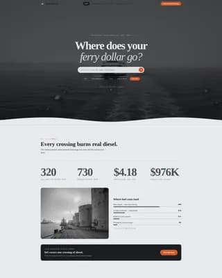 Ferry — Donation Campaign Landing Page Template