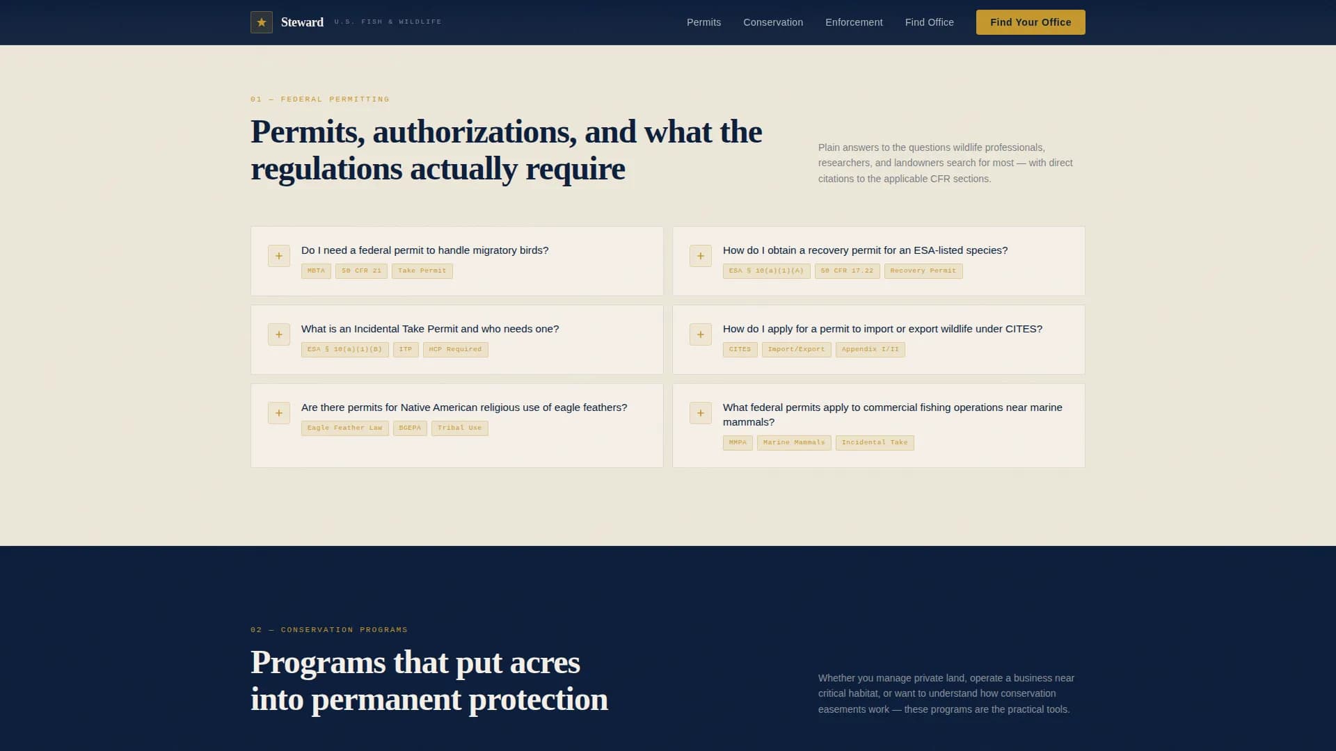 Land & Environmental Agency Specialist FAQ Website Template