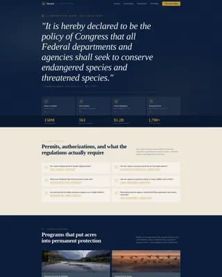Land & Environmental Agency Specialist FAQ Website Template