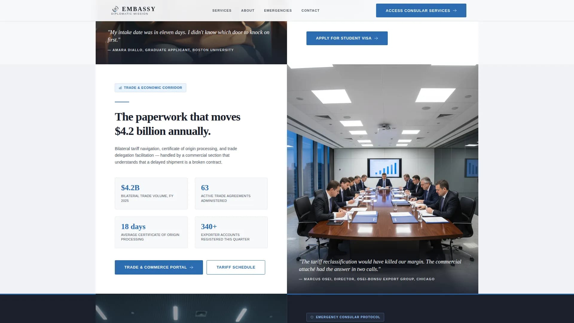 Government Agency & Department Professional Website Template