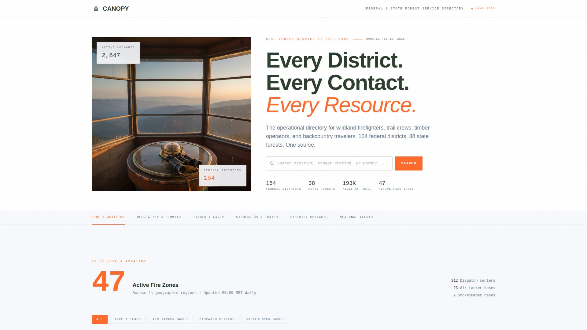 Land & Environmental Agency Directory Website Template