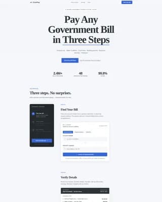 Digital Government Specialist Professional Website Template