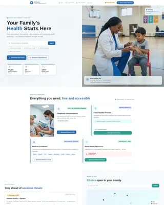 Government Agency & Department Booking Website Template