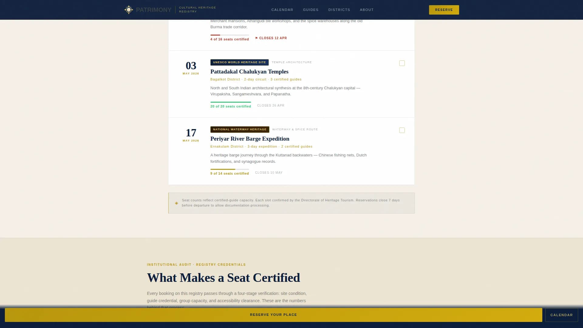 Patrimony — Exclusive Landmark Database Landing Page Template