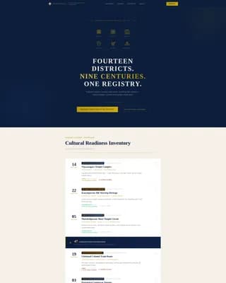 Patrimony — Exclusive Landmark Database Landing Page Template