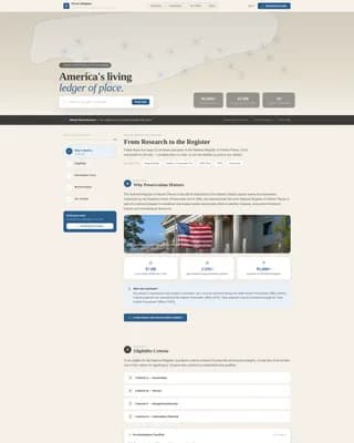 Historic Preservation Government Professional Website Template