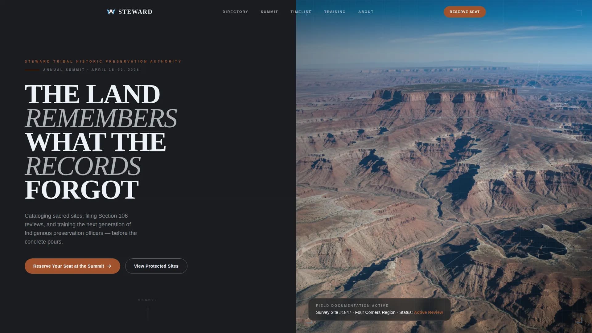 Historic Preservation Government Directory Website Template
