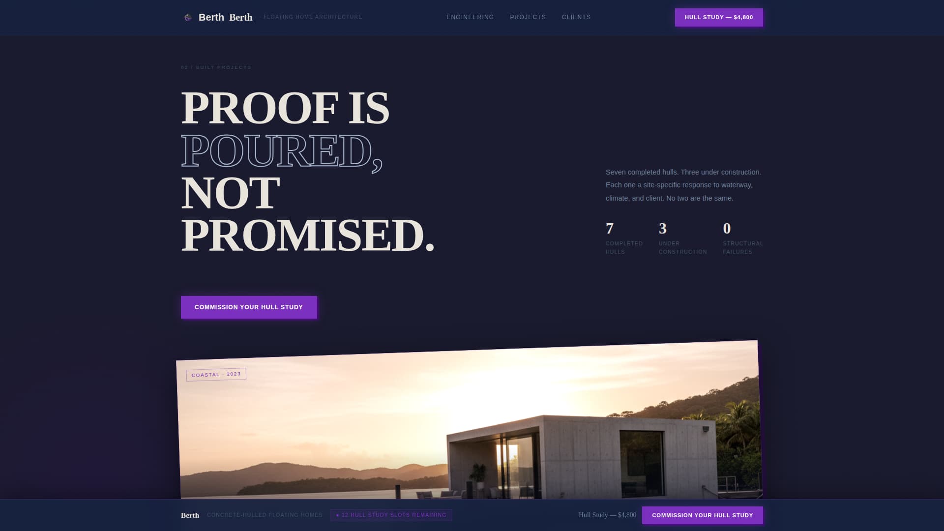 Tiny & Alternative Architecture Professional Website Template