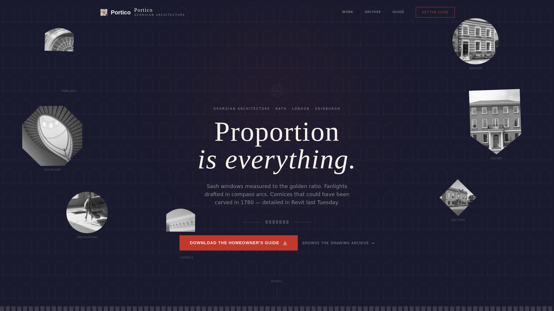 Georgian Architecture Professional Website Template