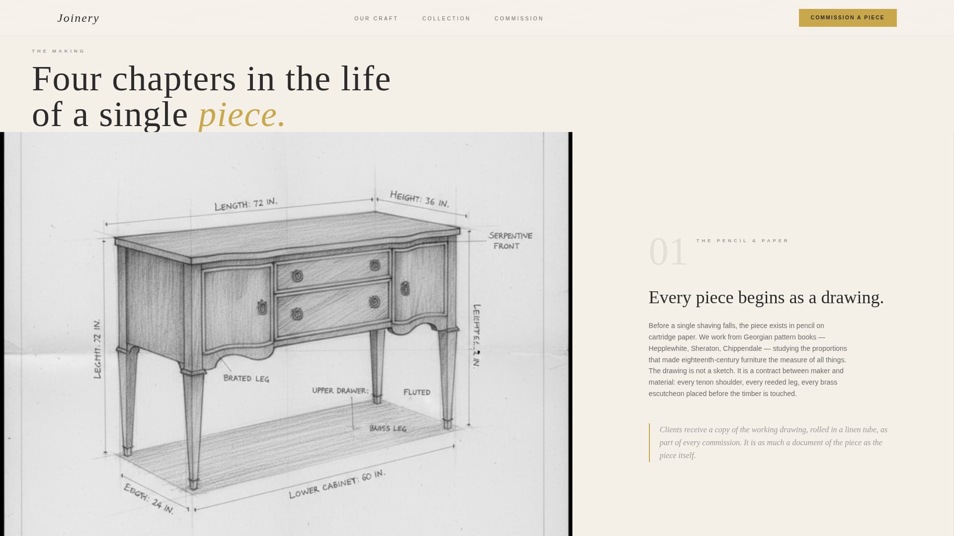 Georgian Architecture Pricing Website Template