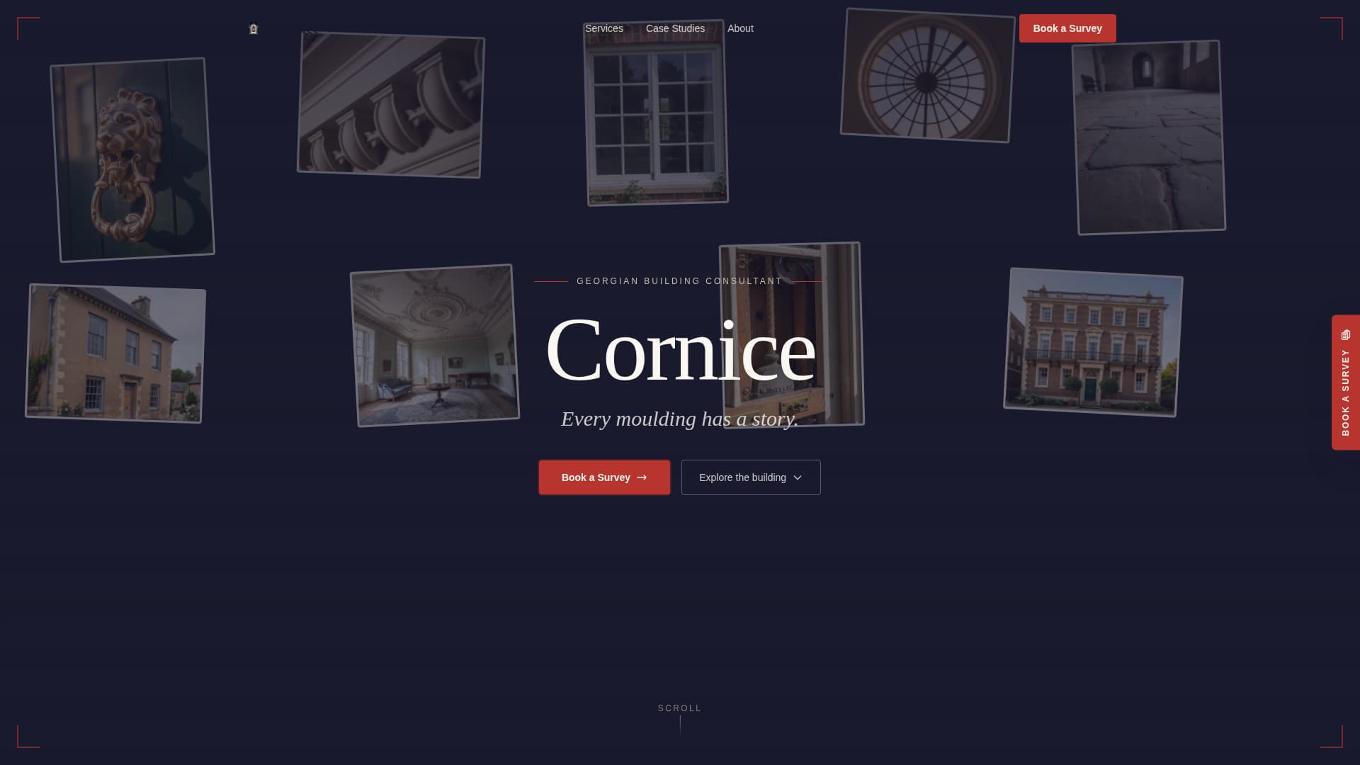 Georgian Architecture Booking Website Template