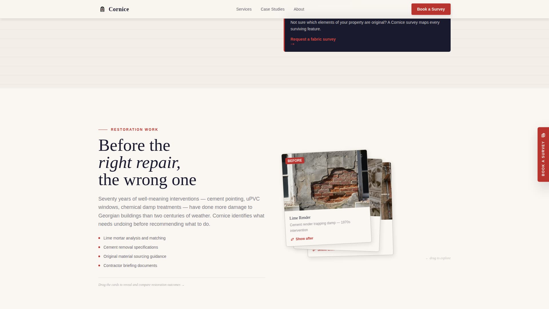 Georgian Architecture Booking Website Template
