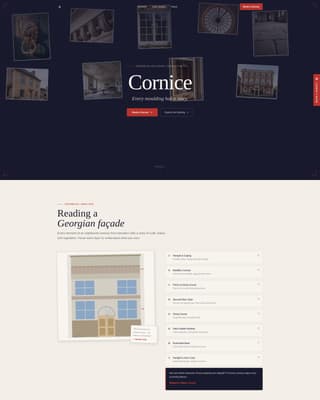 Georgian Architecture Booking Website Template