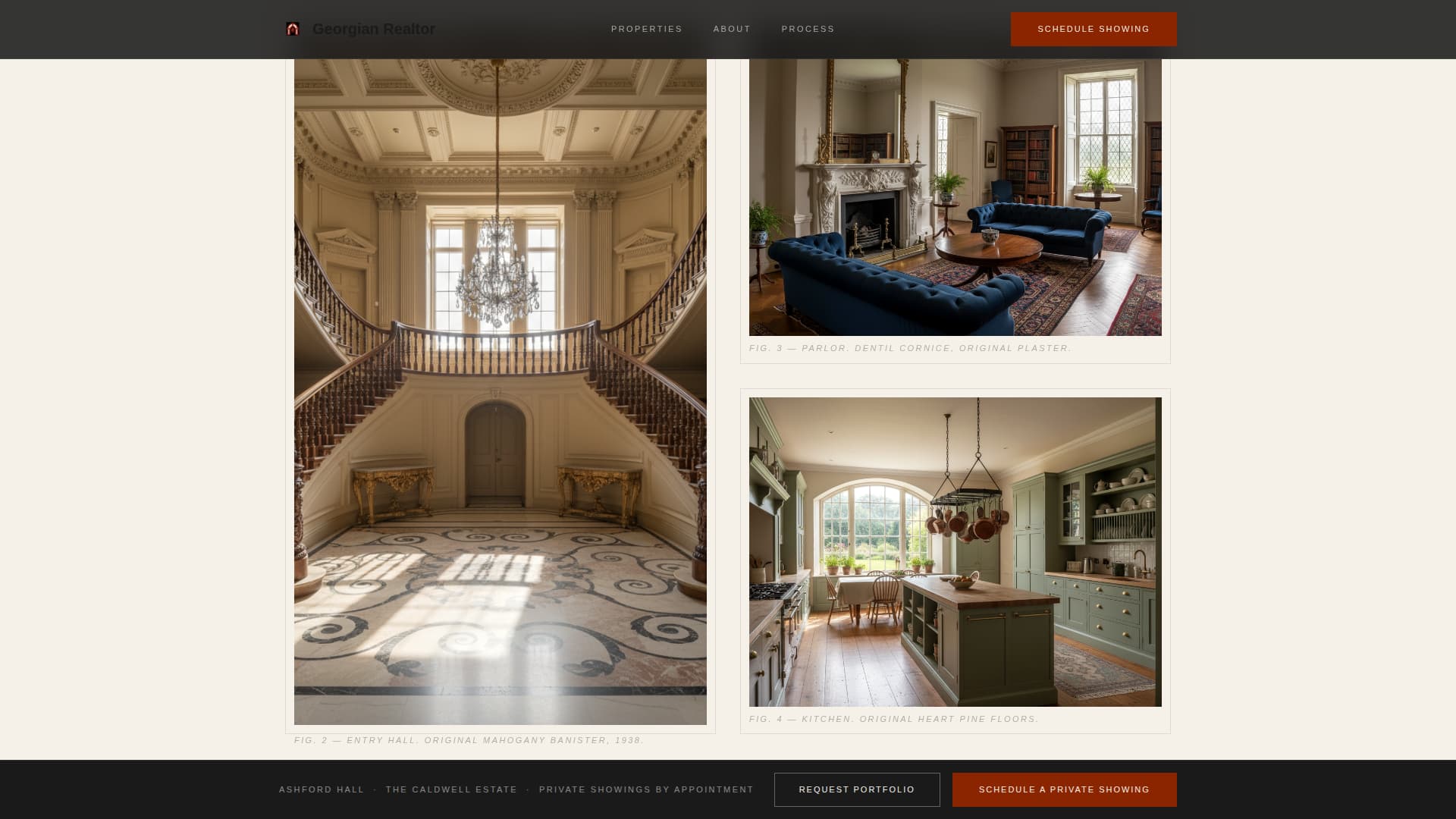 Georgian Architecture Specialist Booking Website Template