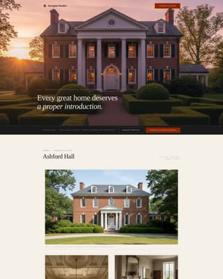 Georgian Architecture Specialist Booking Website Template