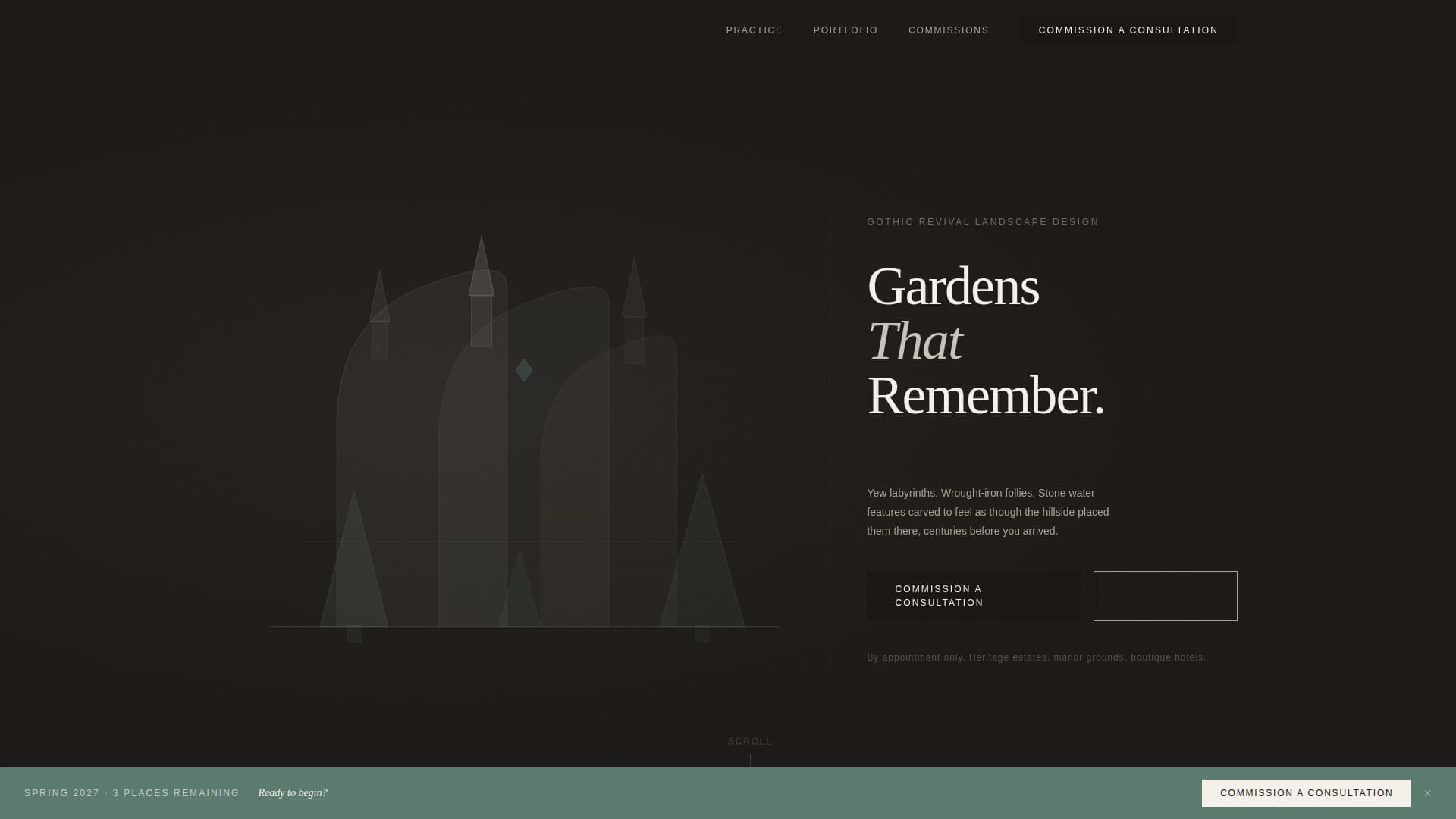 Gargoyle - Timeless Landscape Landing Page Template