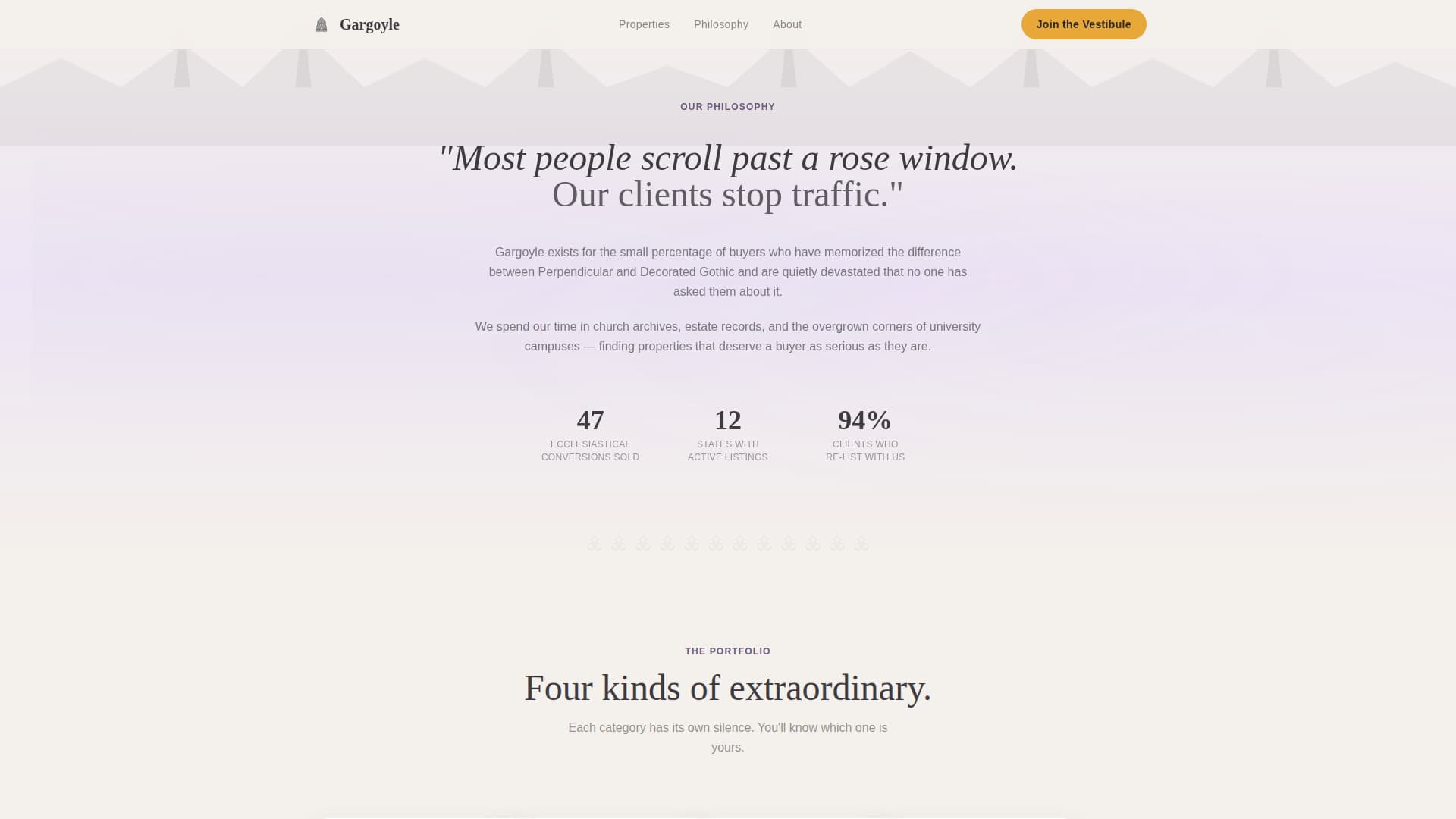 Gothic Revival Architecture Booking Website Template