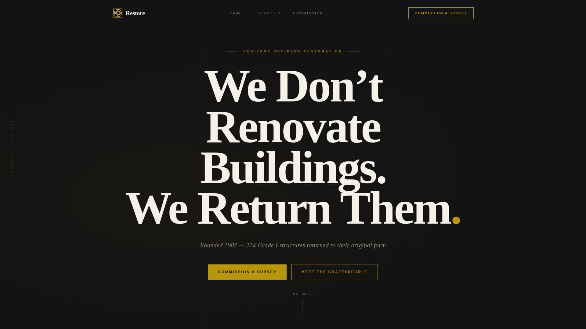 Religious & Cultural Architecture Specialist Professional Website Template