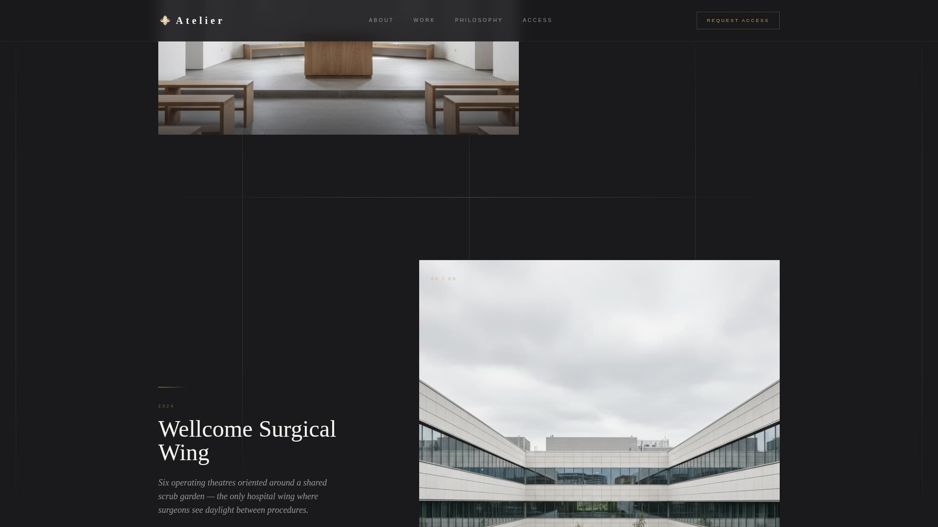 Atelier - Healing Hospital Landing Page Template