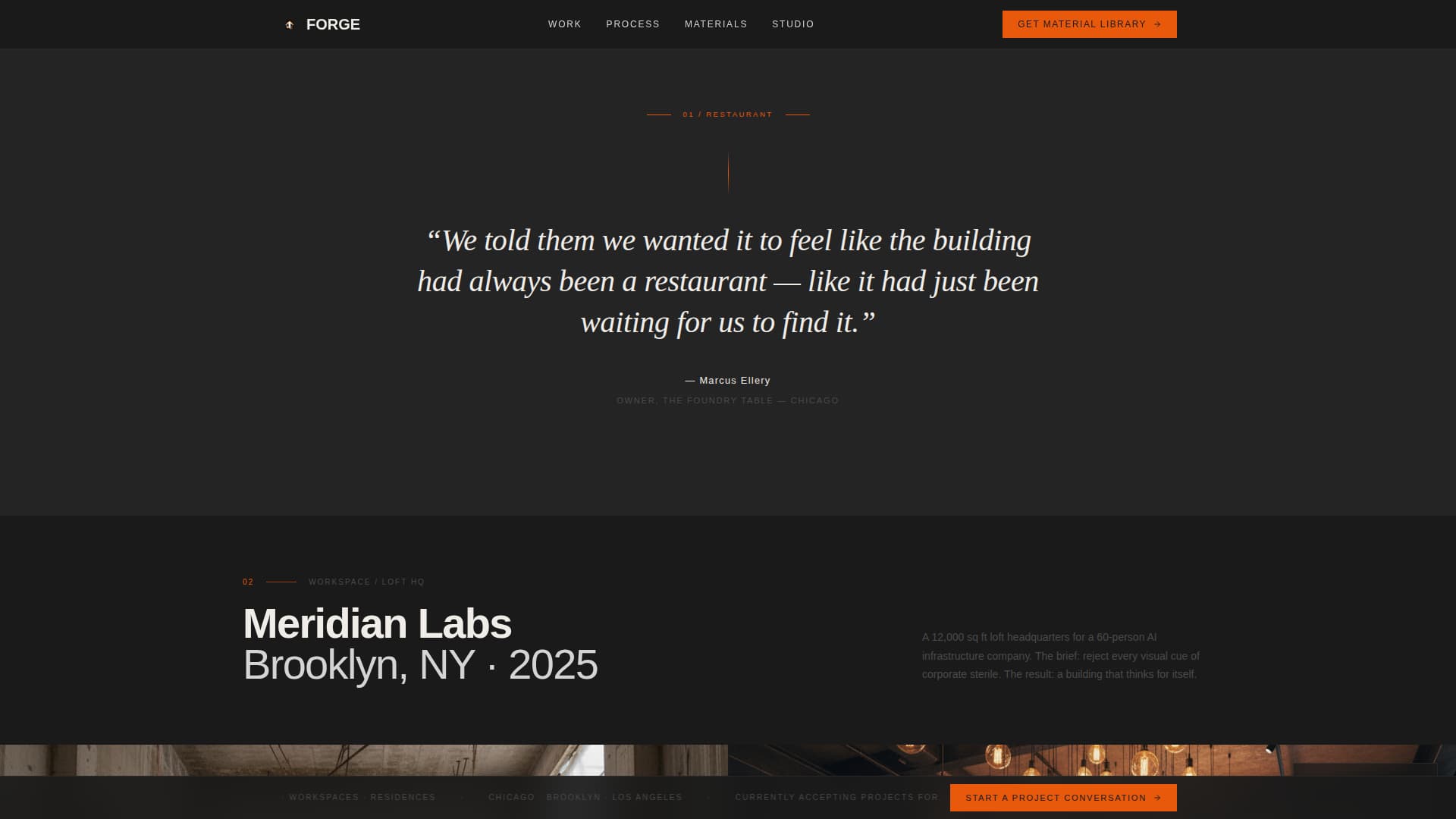 Industrial Architecture Blog Website Template