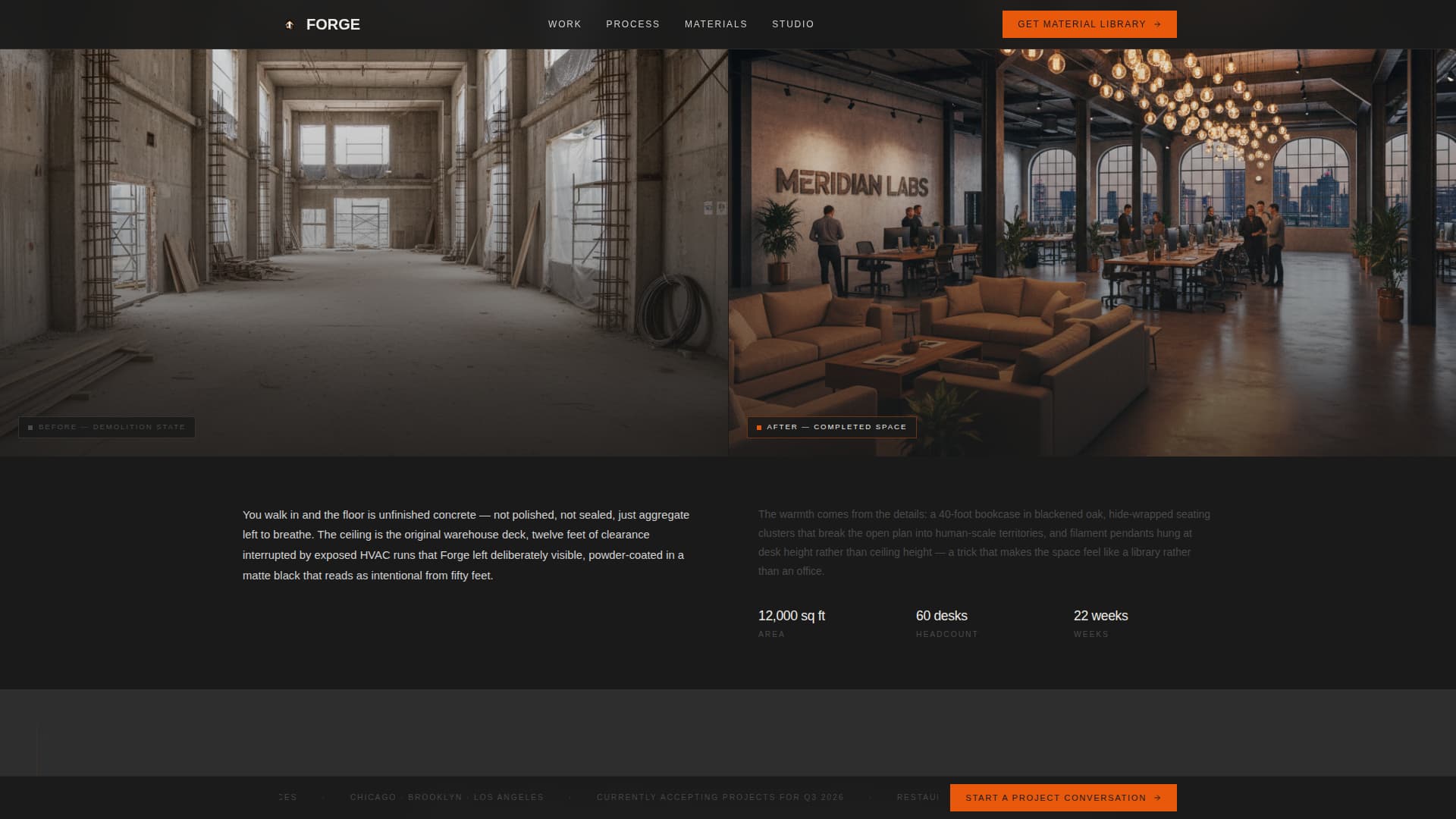 Industrial Architecture Blog Website Template