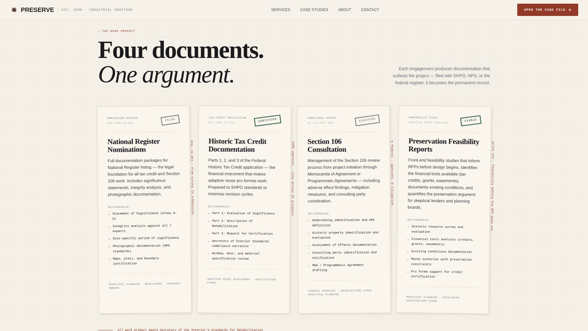 Industrial Architecture Booking Website Template