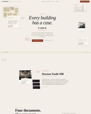 Industrial Architecture Booking Website Template