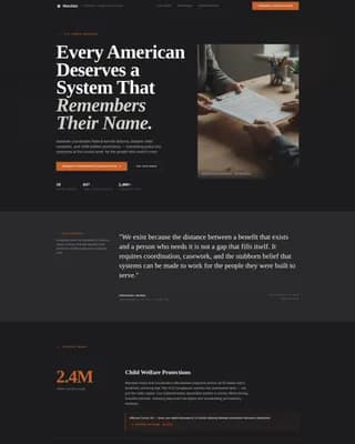 Human Services Government Professional Website Template
