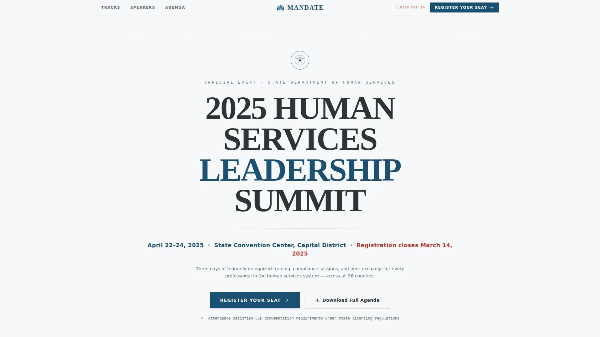 Human Services Government Directory Website Template