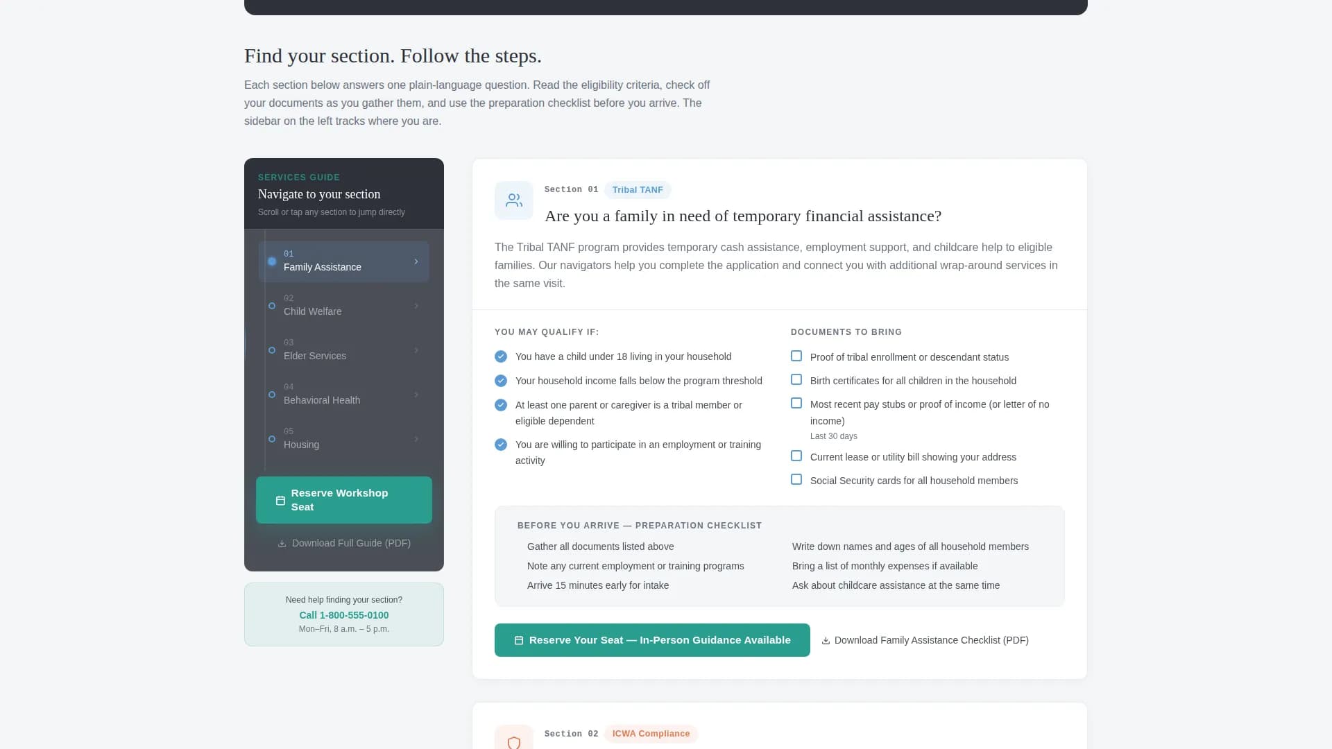 Empower — Tribal Human Services Landing Page Template