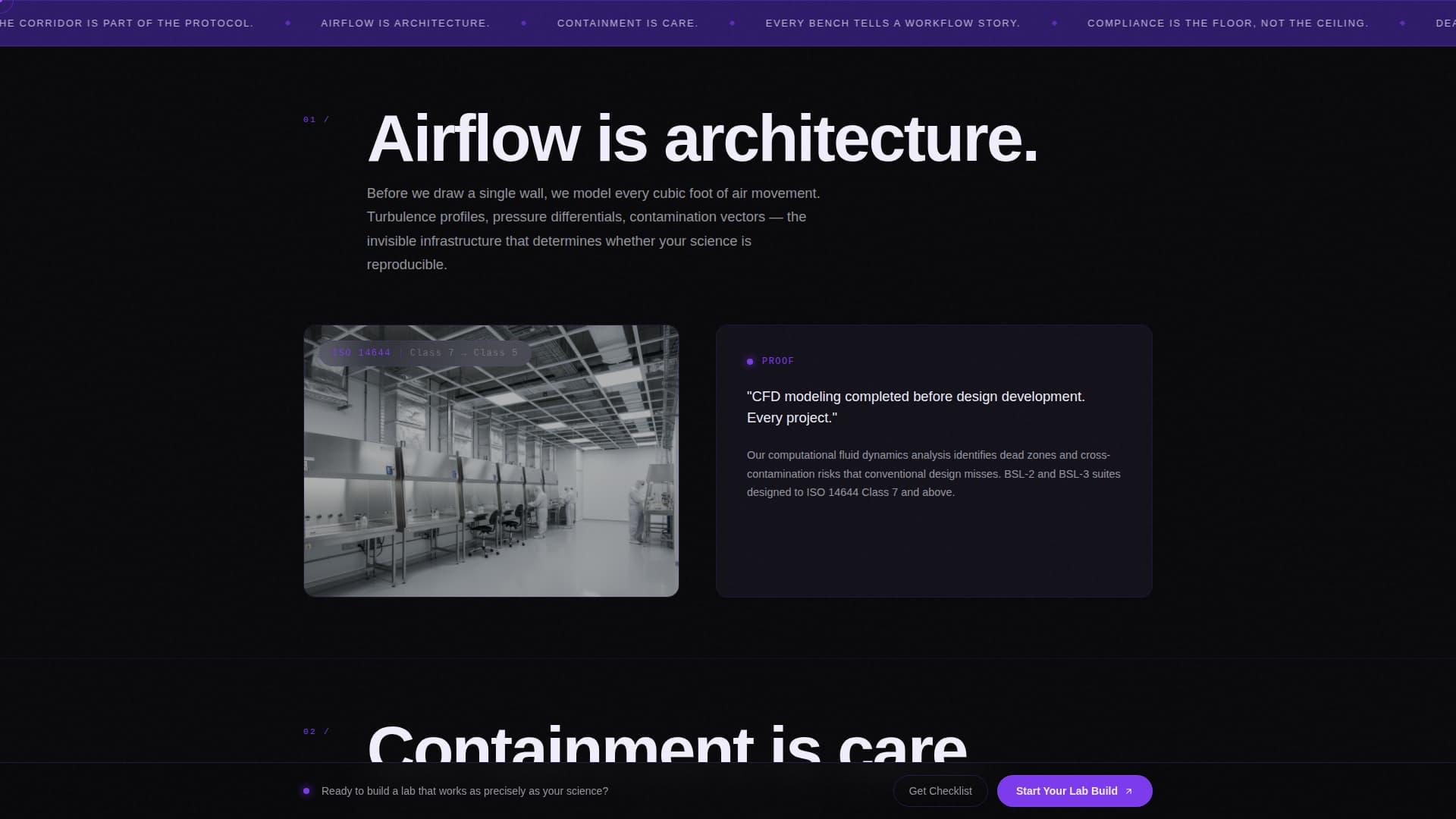 Atelier - Precision Laboratory Landing Page Template
