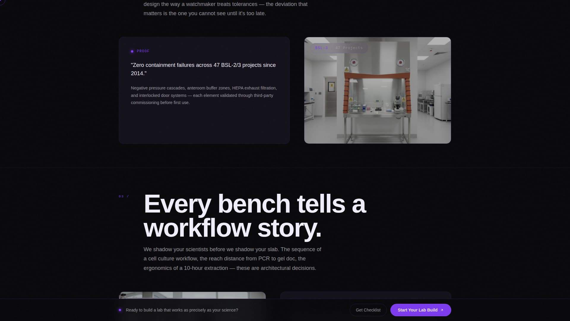 Atelier - Precision Laboratory Landing Page Template