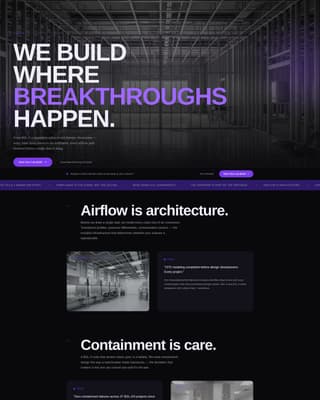 Atelier - Precision Laboratory Landing Page Template