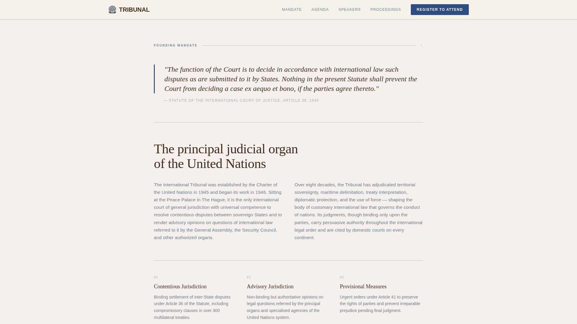 Judiciary & Legal Blog Website Template
