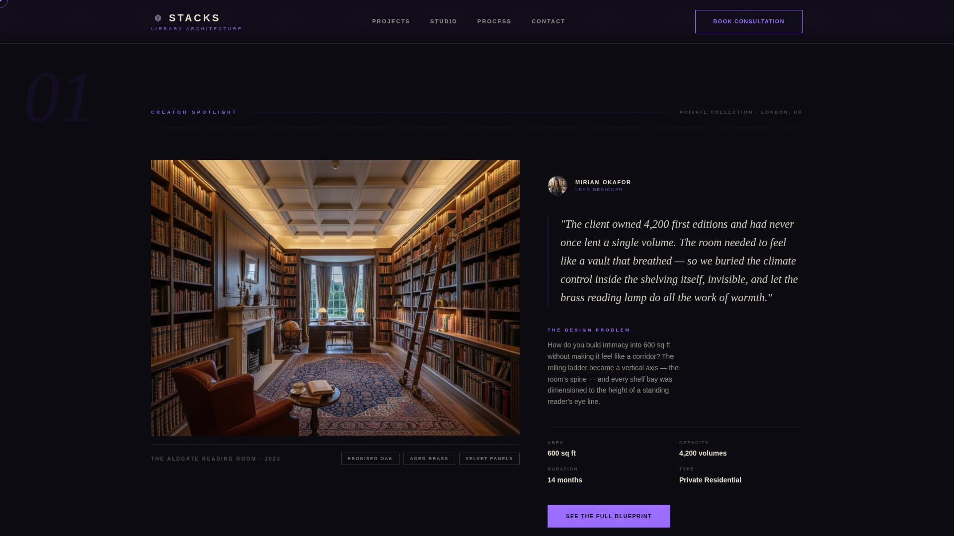 Education Facility Design Booking Website Template